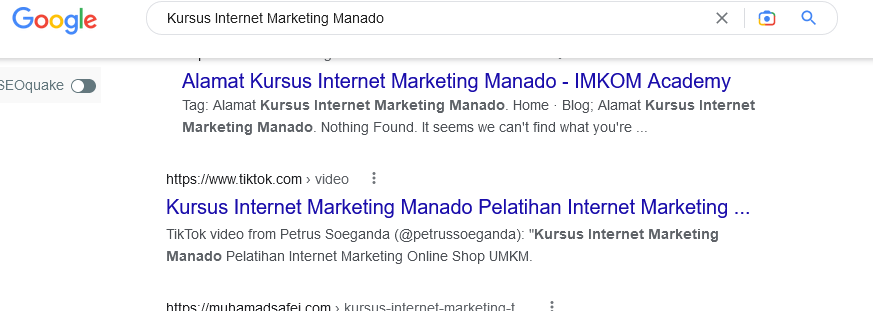 Kursus Internet Marketing Manado